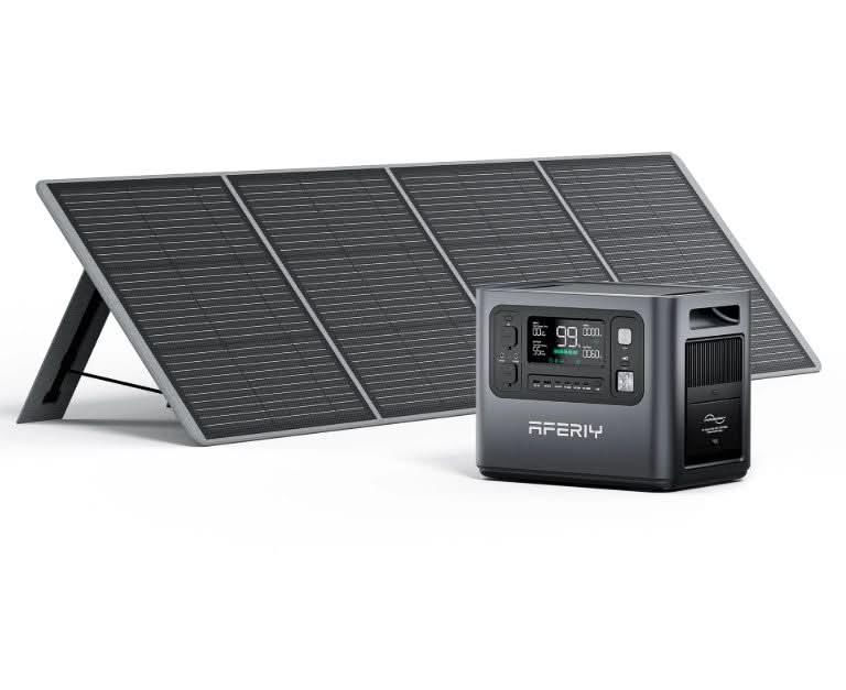 Aferiy P110‑D 1200W Solar Generator Kit | 960 Wh LiFePO₄ | Fast 1.5 Hr Recharge