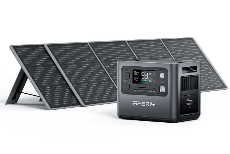 Aferiy P110‑D 1200W Solar Generator Kit | 960 Wh LiFePO₄ | Fast 1.5 Hr Recharge