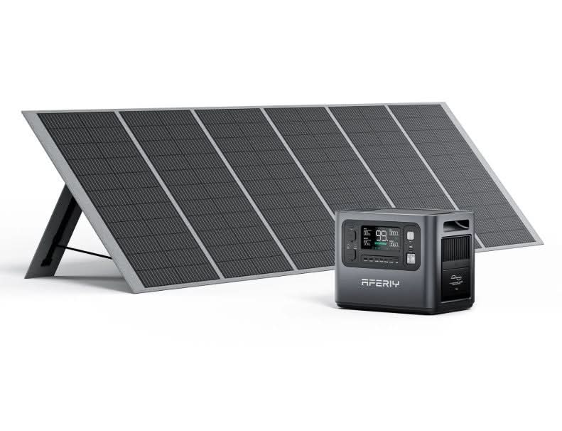 Aferiy P110‑D 1200W Solar Generator Kit | 960 Wh LiFePO₄ | Fast 1.5 Hr Recharge
