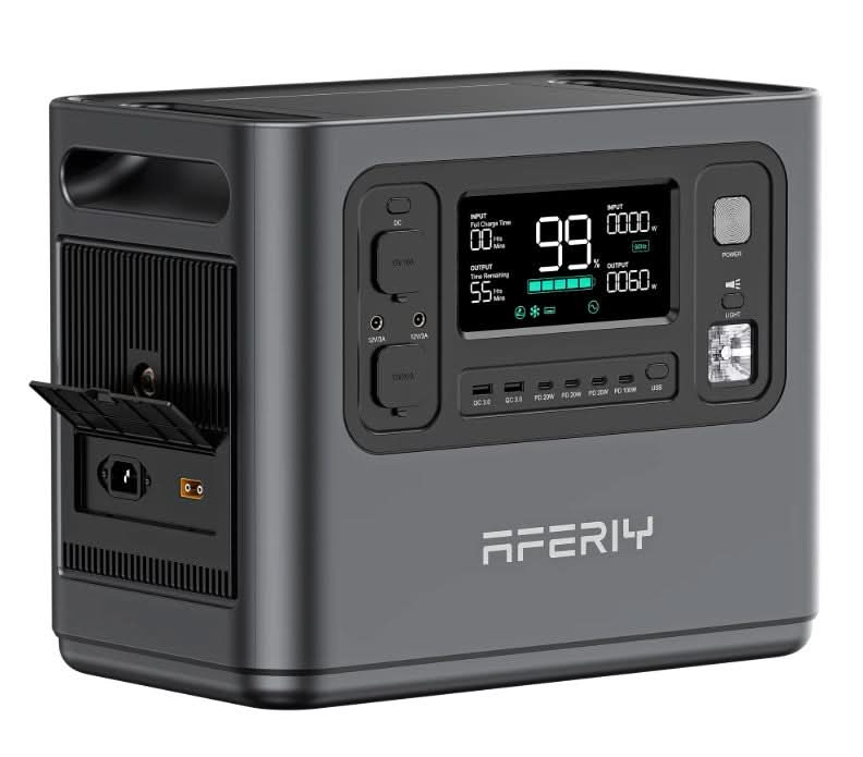 Aferiy P110‑D 1200W Solar Generator Kit | 960 Wh LiFePO₄ | Fast 1.5 Hr Recharge