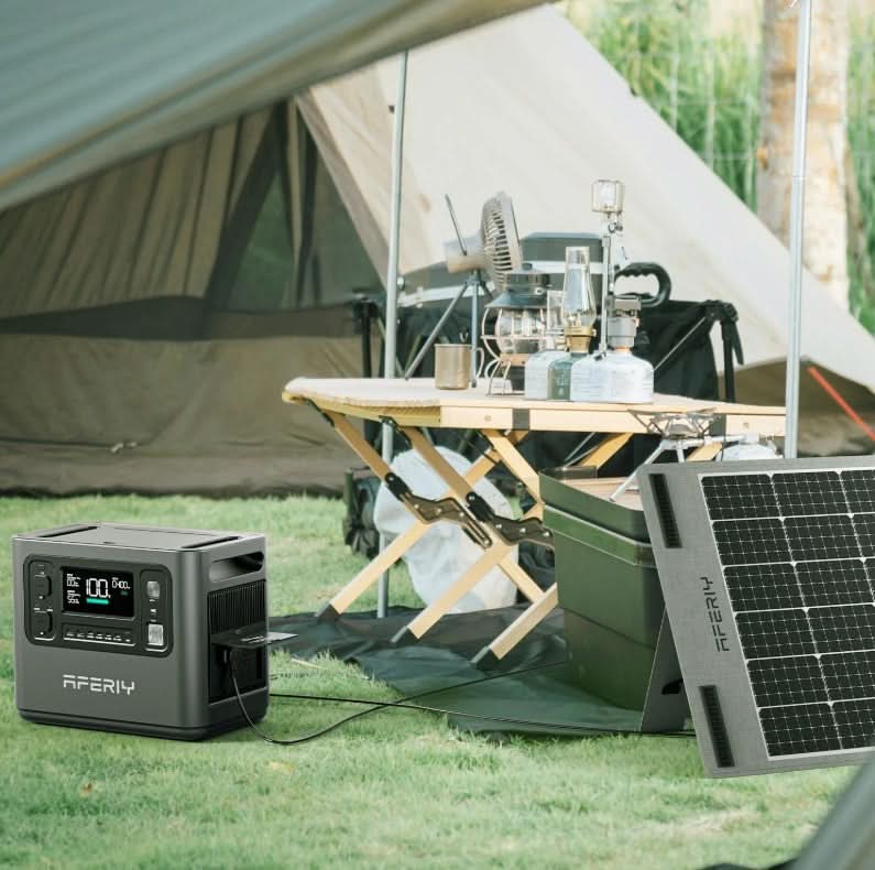 Aferiy P110‑D 1200W Solar Generator Kit | 960 Wh LiFePO₄ | Fast 1.5 Hr Recharge