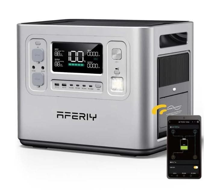 AFERIY P210 2400W 2048Wh Portable Power Station – LiFePO₄, Fast Charging, UPS