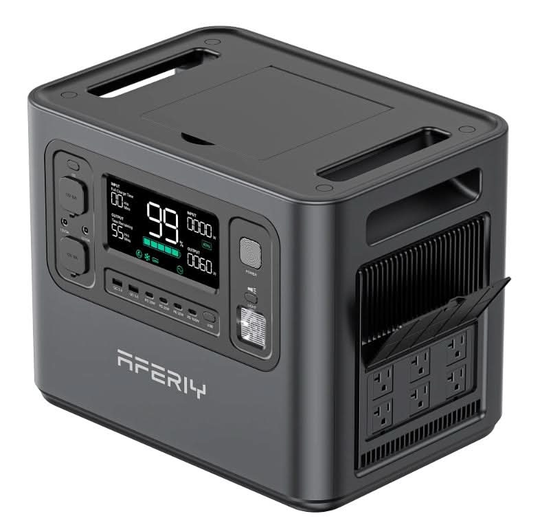 Aferiy P210 2400W 2048Wh Portable Power Station – LiFePO₄, Fast Charging, UPS