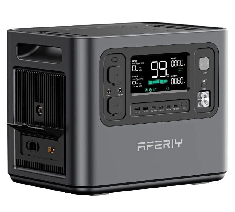 Aferiy P210 2400W 2048Wh Portable Power Station – LiFePO₄, Fast Charging, UPS