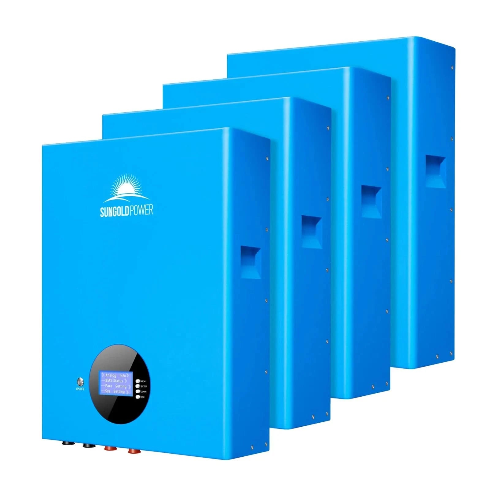 SunGold Power SG48100M 20.48 kWh Powerwall LiFePO₄ Battery (4 × 5.12 kWh, UL1973)