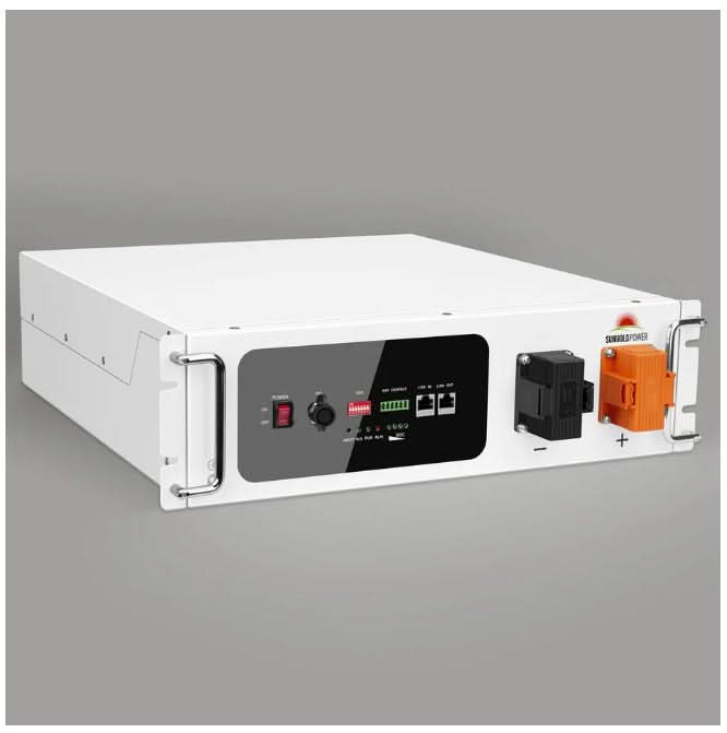 SunGold Power 2× SGH48100T 48V 100Ah LiFePO₄ Server Rack Battery | Self‑Heating | 10.24 kWh